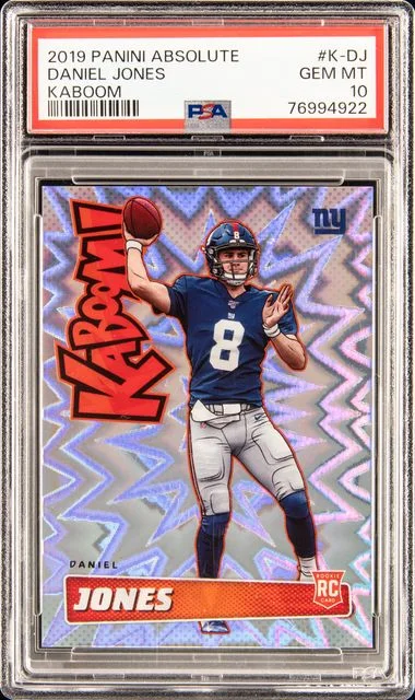 2019 Panini Absolute Daniel Jones Kaboom! #K-DJ card image