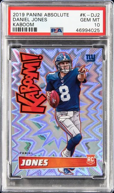 2019 Panini Absolute Daniel Jones Kaboom! #K-DJ2 card image