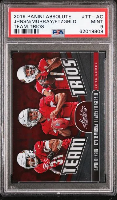 2019 Panini Absolute David Johnson/Kyler Murray /Larry Fitzgerald Team Trios #TT-AC card image