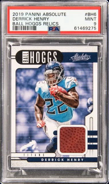 2019 Panini Absolute Derrick Henry Ball Hoggs Relics #BH-6 card image