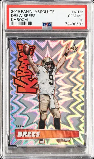 2019 Panini Absolute Drew Brees Kaboom! #K-DB card image