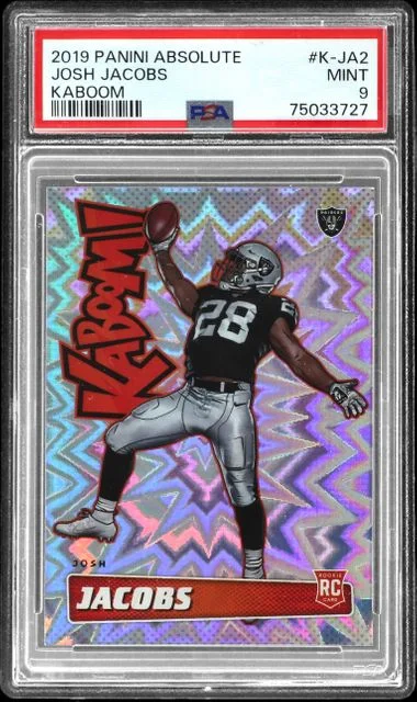 2019 Panini Absolute Josh Jacobs Kaboom! #K-JA2 card image