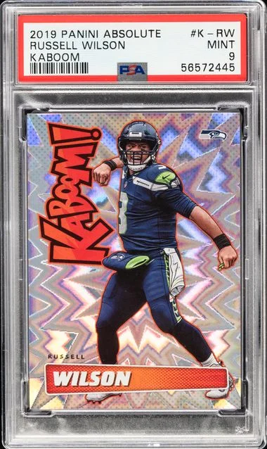 2019 Panini Absolute Russell Wilson Kaboom! #K-RW card image