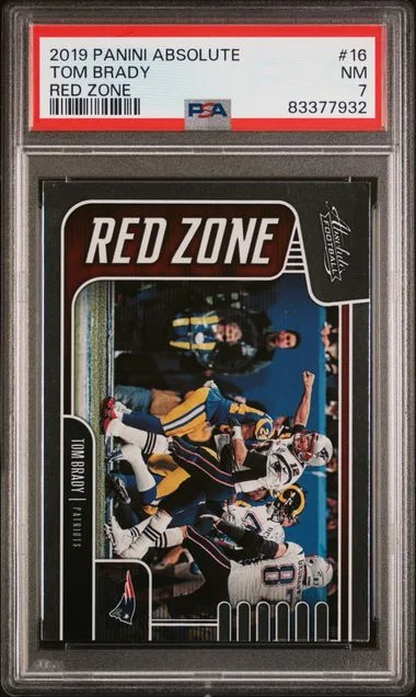 2019 Panini Absolute Tom Brady Red Zone #16 card image