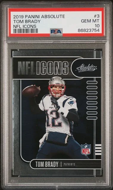 2019 Panini Absolute Tom Brady NFL Icons #3 card image