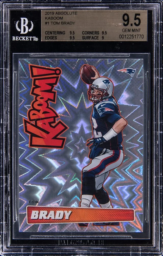 2019 Panini Absolute Tom Brady Kaboom #K-TB card image
