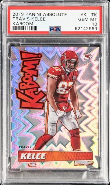 2019 Panini Absolute Travis Kelce Kaboom! #K-TK card image
