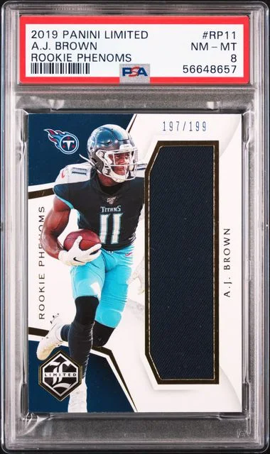 2019 Panini A.J. Brown Limited Phenoms #RP-11 card image