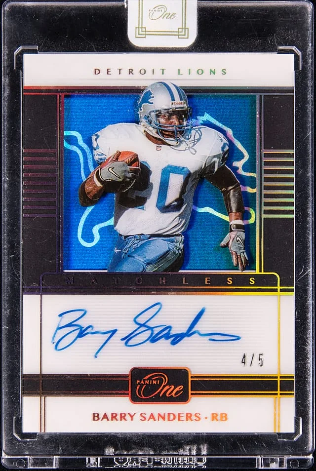 2019 Panini Barry Sanders One Football Matchless #188 card image