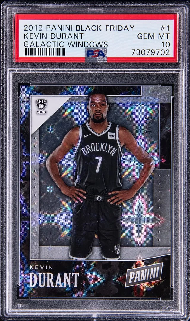 2019 Panini Black Kevin Durant Friday Galactic Windows #1 card image