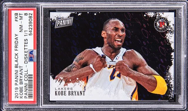 2019 Panini Black Kobe Bryant Friday Panini Collection Diskettes #KB card image