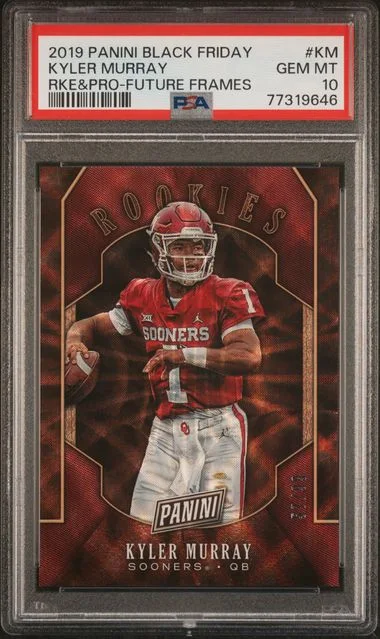 2019 Panini Black Kyler Murray Friday Rookies & Prospects Future Frames #KM card image