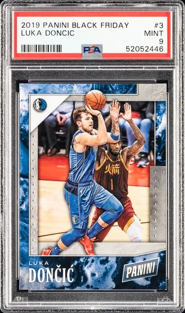 2019 Panini Black Luka Doncic Friday #3 card image