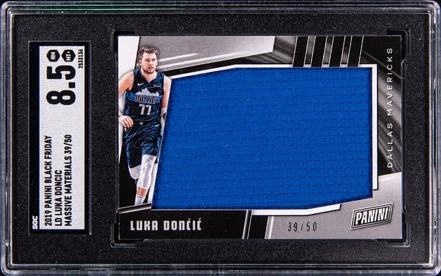 2019 Panini Black Luka Doncic Friday Massive Materials #LD card image