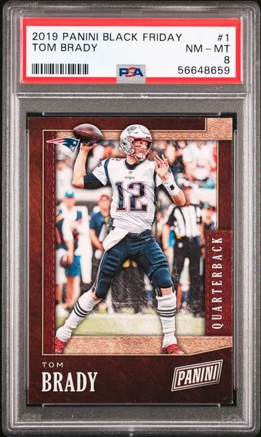 2019 Panini Black Tom Brady Friday #1 card image