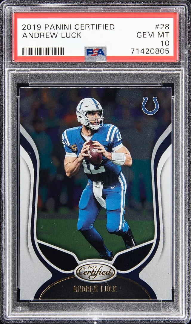 2019 Panini Certified Andrew Luck #28 card image