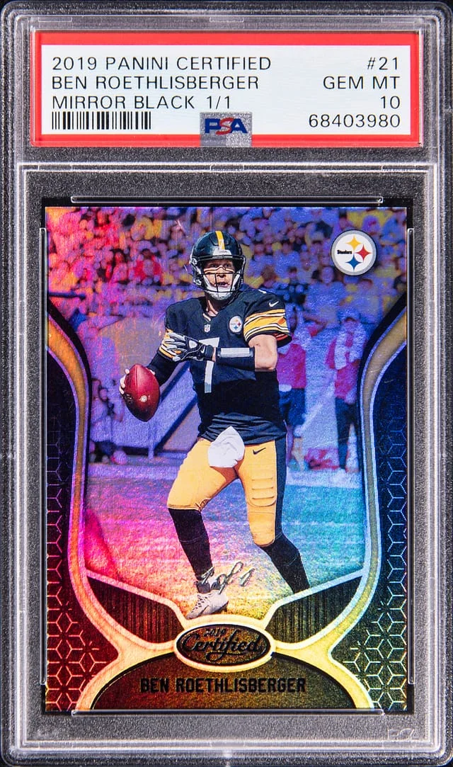 2019 Panini Certified Ben Roethlisberger Mirror Black #21 card image