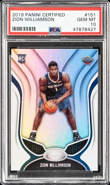 2019 Panini Certified Zion Williamson #151 card image