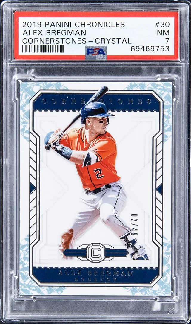 2019 Panini Chronicles Alex Bregman Cornerstones Crystal #30 card image