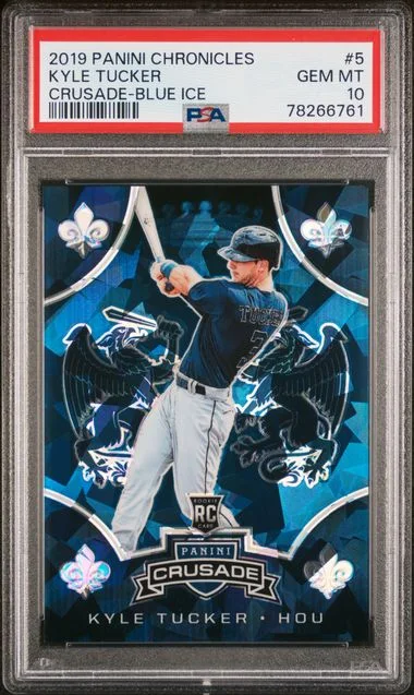 2019 Panini Chronicles Kyle Tucker Crusade Blue Ice #5 card image