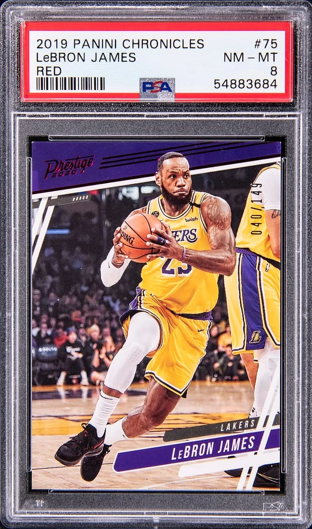 2019 Panini Chronicles LeBron James Red #75 card image