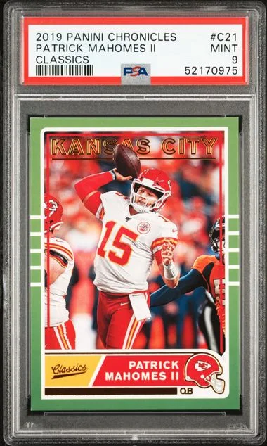 2019 Panini Chronicles Patrick Mahomes II Classics #C21 card image