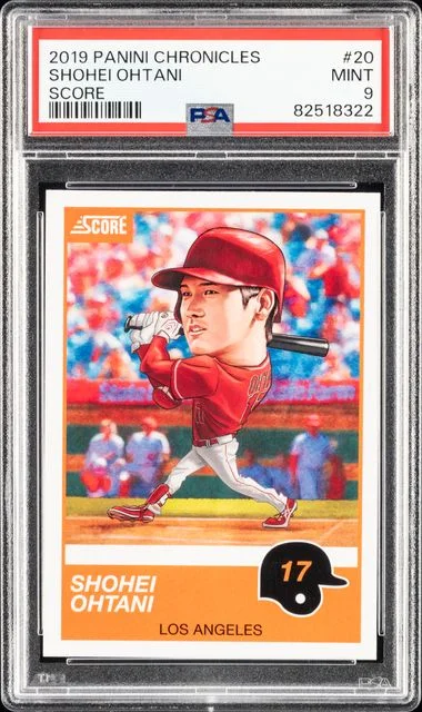 2019 Panini Chronicles Shohei Ohtani Score #20 card image