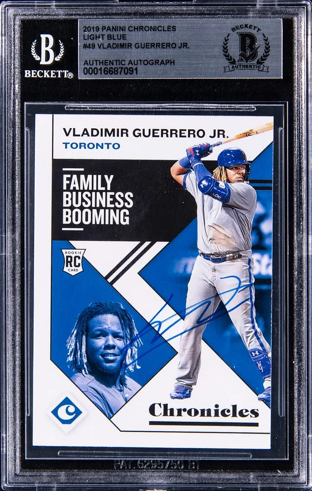 2019 Panini Chronicles Vladimir Guerrero Jr. Light Blue #49 card image