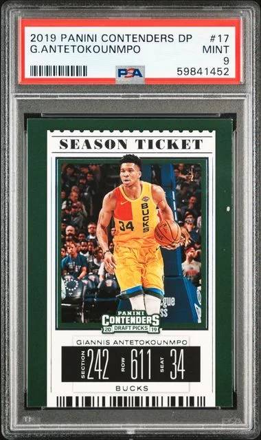 2019 Panini Contenders Draft Picks Giannis Antetokounmpo #17 card image