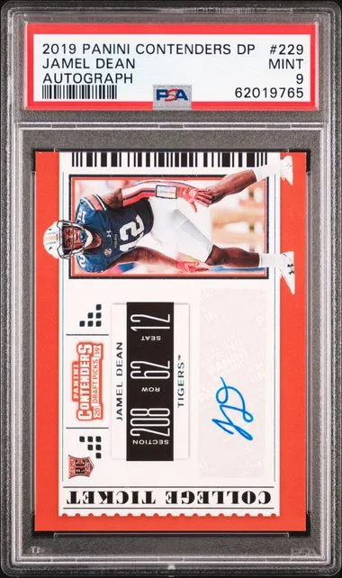 2019 Panini Contenders Draft Picks Jamel Dean #229 card image