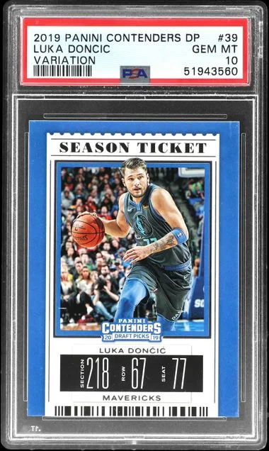 2019 Panini Contenders Draft Picks Luka Doncic #39 card image