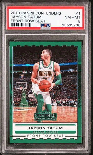 2019 Panini Contenders Jayson Tatum Front Row Seat #1 card image
