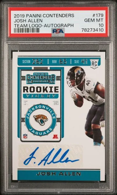 2019 Panini Contenders Josh Allen #179 card image