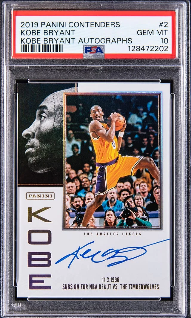 2019 Panini Contenders Kobe Bryant Autograph #2 card image