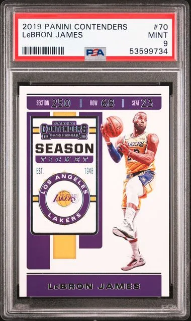 2019 Panini Contenders LeBron James #70 card image