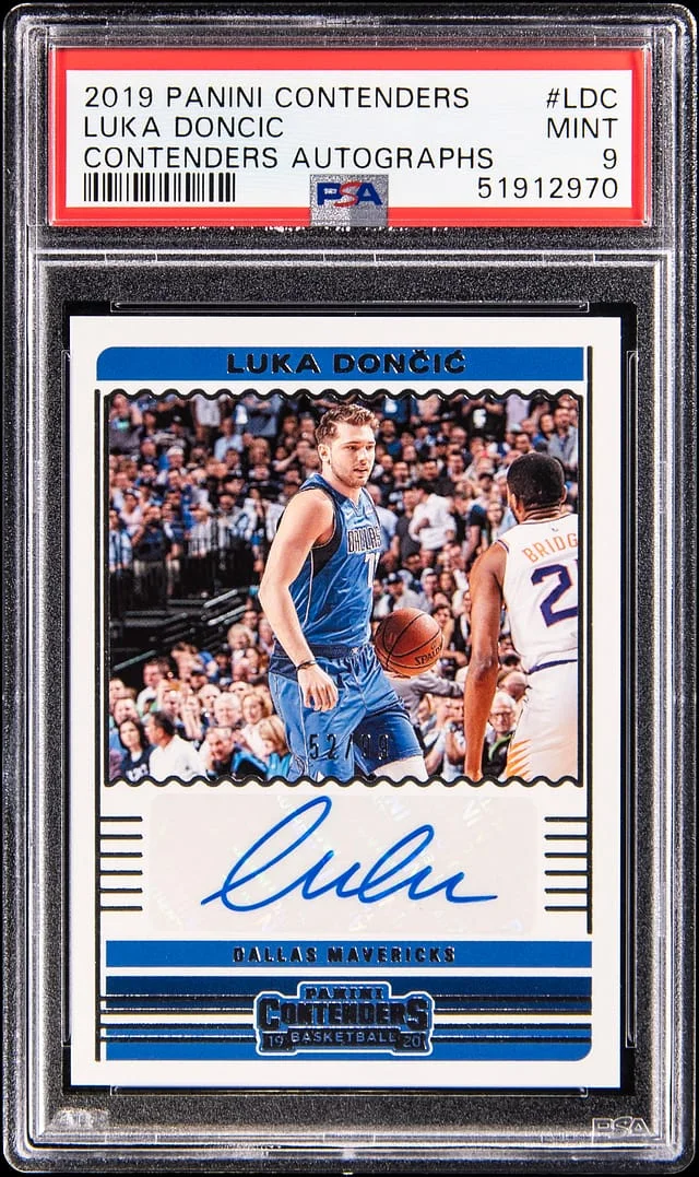 2019 Panini Contenders Luka Doncic Autograph #CA-LDC card image