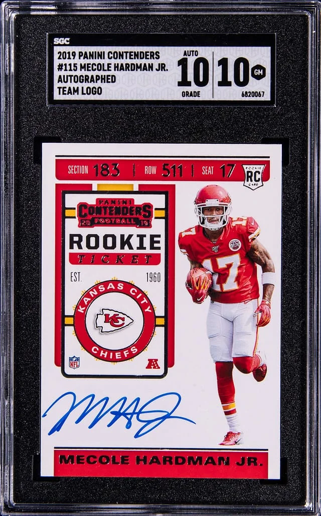 2019 Panini Contenders Mecole Hardman Jr. Team Logo #115 card image