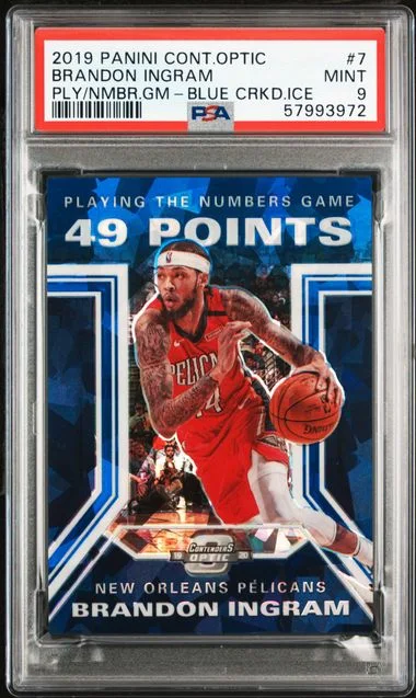 2019 Panini Contenders Optic Brandon Ingram Playing The Numbers Game #7 card image