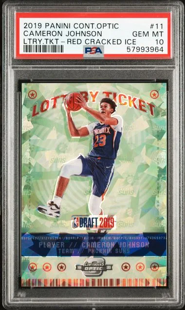 2019 Panini Contenders Optic Cameron Johnson Lottery Ticket #11 card image