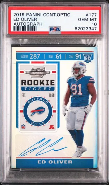 2019 Panini Contenders Optic Ed Oliver #177 card image