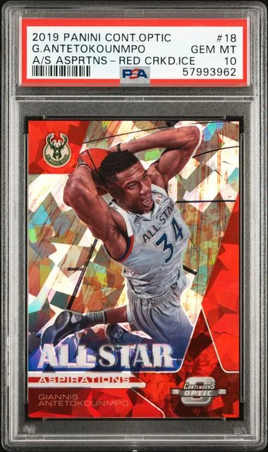 2019 Panini Contenders Optic Giannis Antetokounmpo All-Star Aspirations #18 card image