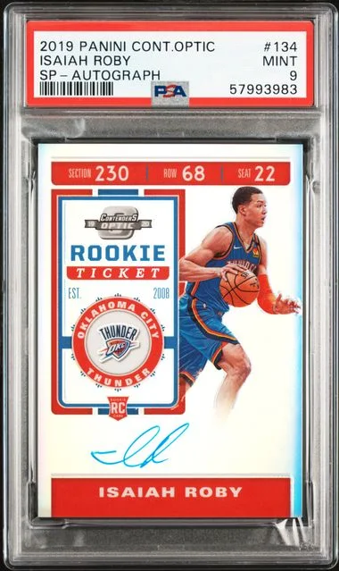 2019 Panini Contenders Optic Isaiah Roby #134 card image