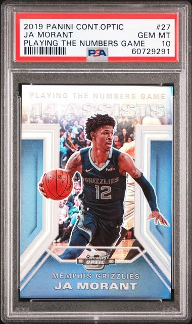 2019 Panini Contenders Optic Ja Morant Playing The Numbers Game #27 card image