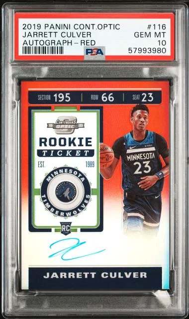 2019 Panini Contenders Optic Jarrett Culver #116 card image