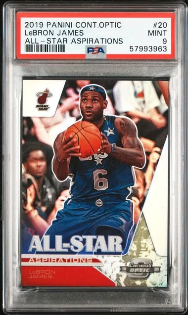 2019 Panini Contenders Optic LeBron James All-Star Aspirations #20 card image