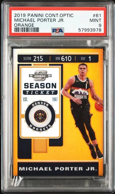 2019 Panini Contenders Optic Michael Porter Jr. #61 card image