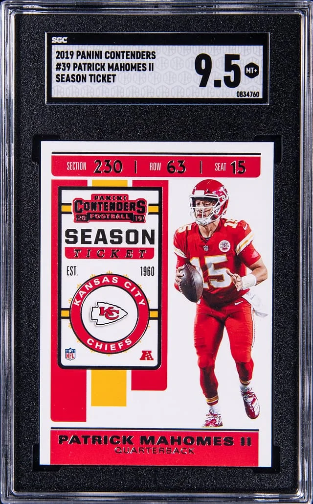 2019 Panini Contenders Patrick Mahomes Season Ticket #39 card image