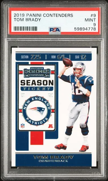 2019 Panini Contenders Tom Brady #9 card image