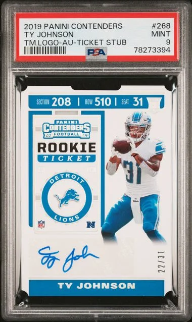 2019 Panini Contenders Ty Johnson #268 card image