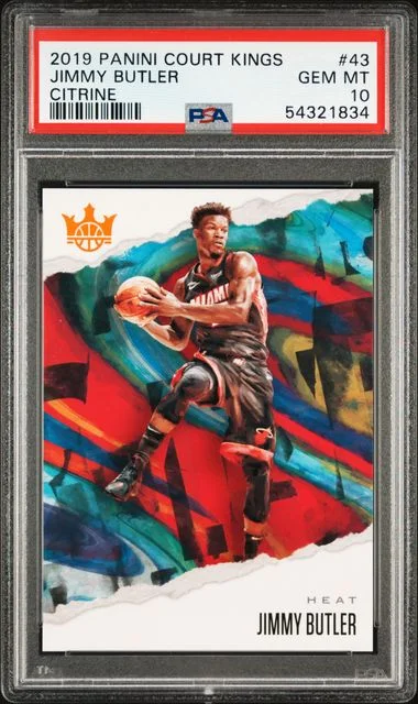 2019 Panini Court Kings Jimmy Butler Citrine #43 card image